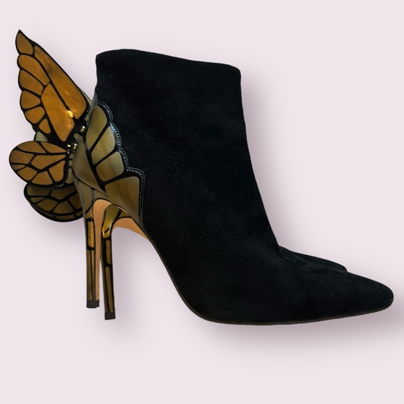 Suede heels with butterflies US8 - Picture 8 of 10